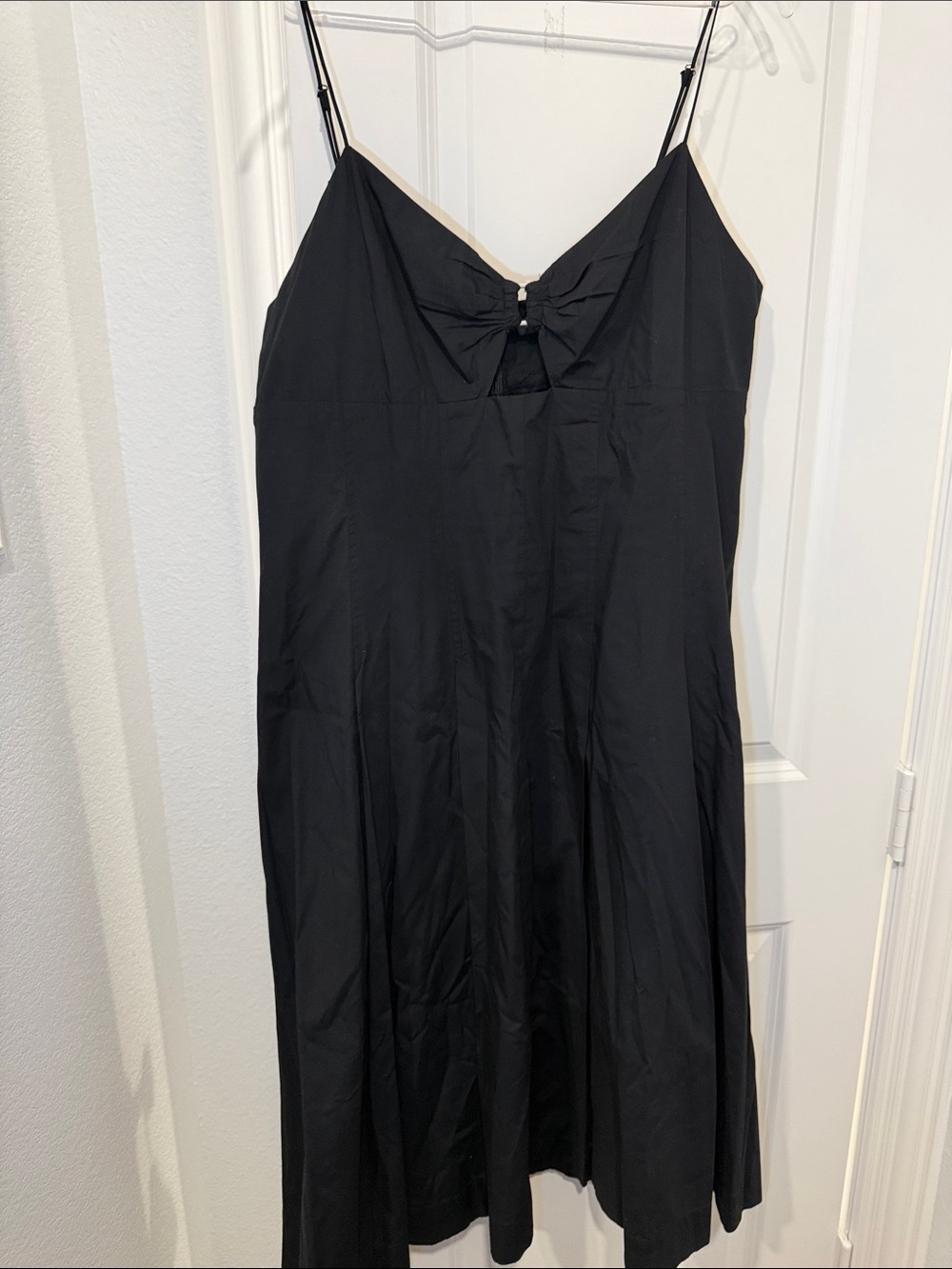 Banana Republic Black Spaghetti-Strap A-Line Mini Dress